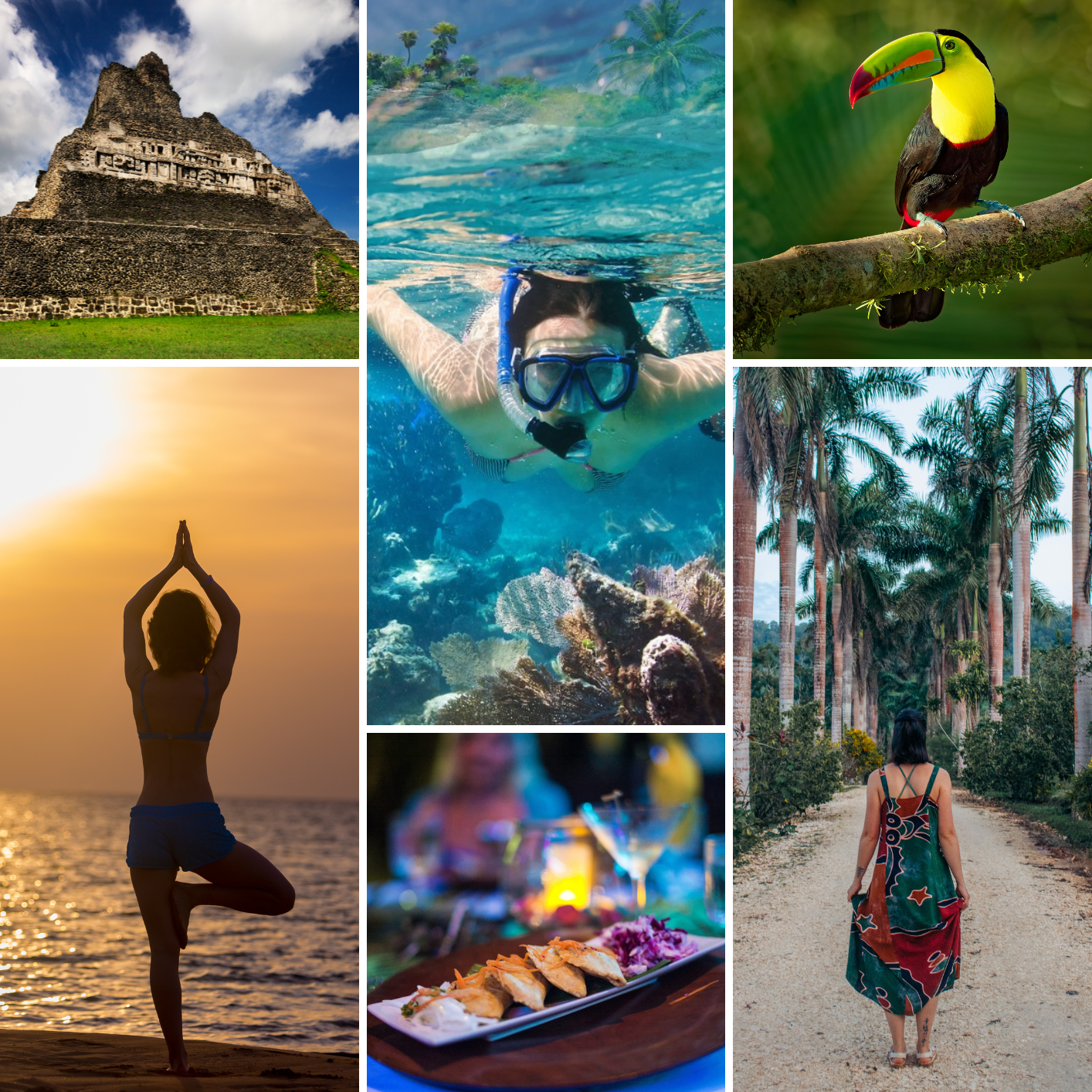 belize photo collage